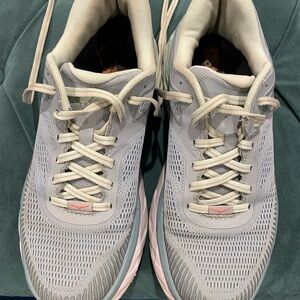 Hoka Bondi 7 Women's light Blue Athletic Shoes